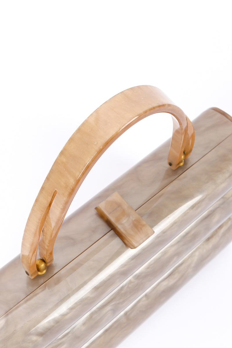 Tiered Pearlescent Lucite Case Bag handle @recessla