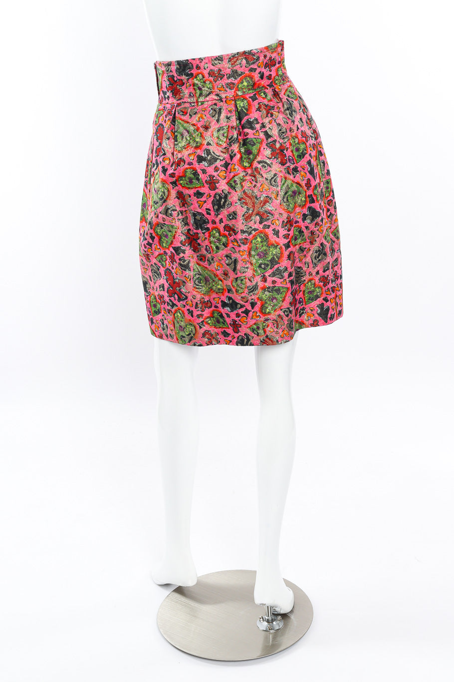 Vintage Christian Lacroix Abstract Print Skirt back view on mannequin @Recessla