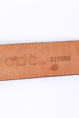 Vintage Caché Medusa Medallion Leather Chain Belt signature @recess la