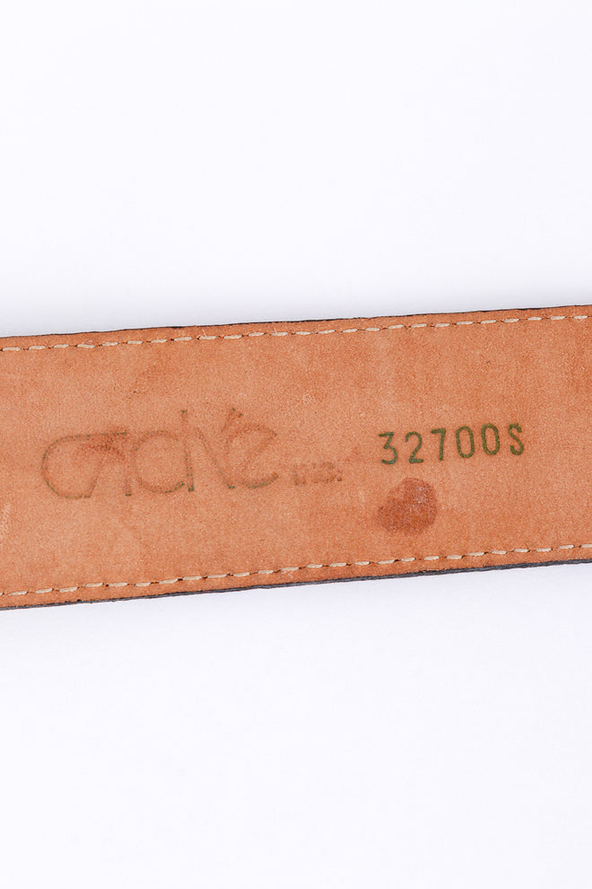 Vintage Caché Medusa Medallion Leather Chain Belt signature @recess la