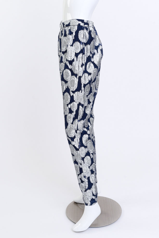 Caritta Geometric Lamé Duster & Pant Set on mannequin @RECESS LA