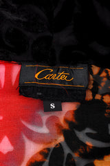 Carter Smith Shibori Velvet Burnout Short Kimono label @RECESS LA