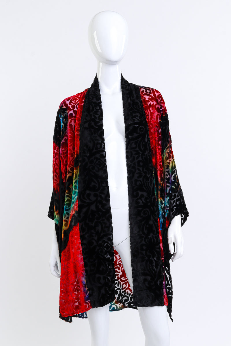 Carter Smith Shibori Velvet Burnout Short Kimono on mannequin @RECESS LA