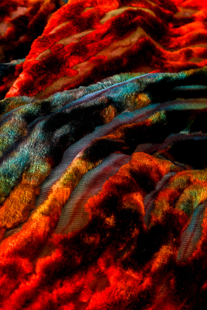 Carter Smith Shibori Velvet Burnout Maxi Dress fabric @RECESS LA