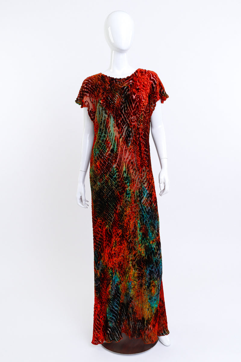 Vintage Carter Smith Shibori Velvet Burnout Maxi Dress Recess Vintage Carter Smith Shibori Velvet Burnout Maxi Dress Recess