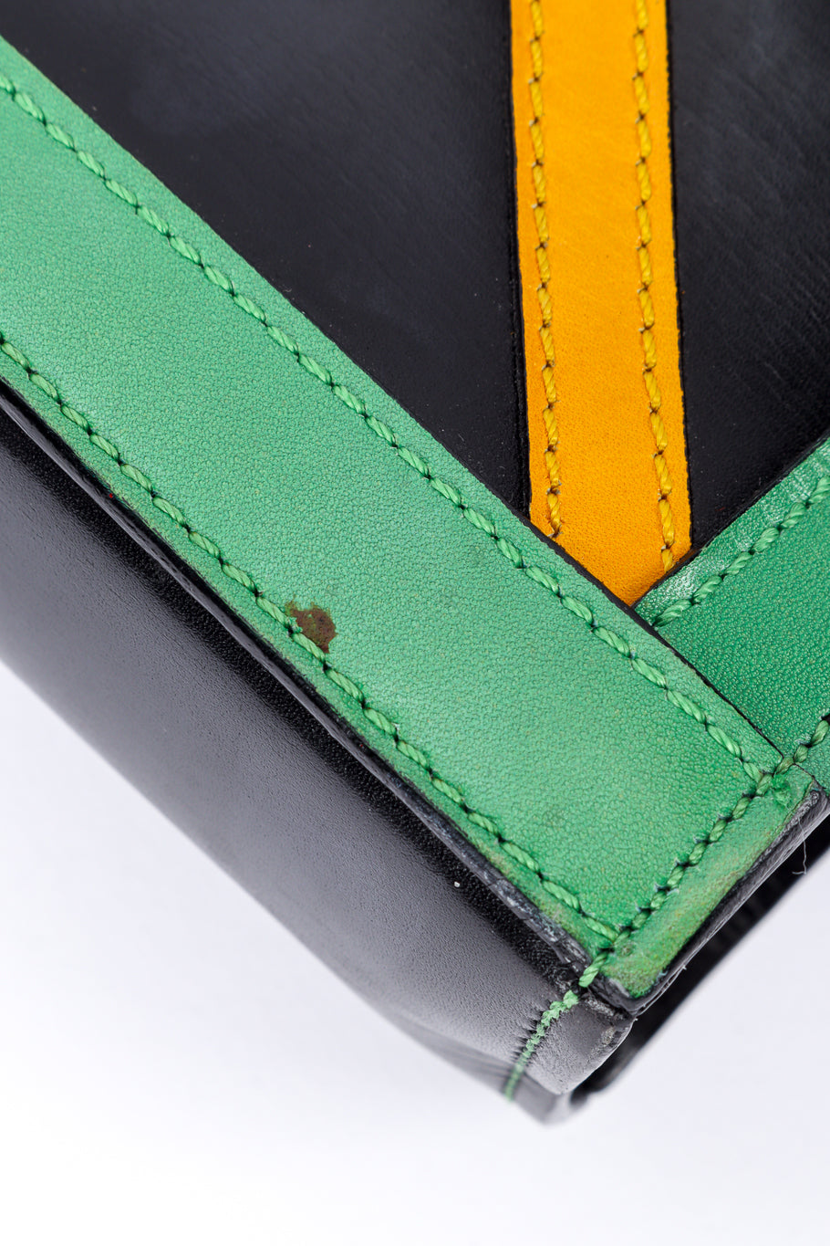 Vintage Celine Leather Strip Tote Bag mark at bottom @recessla