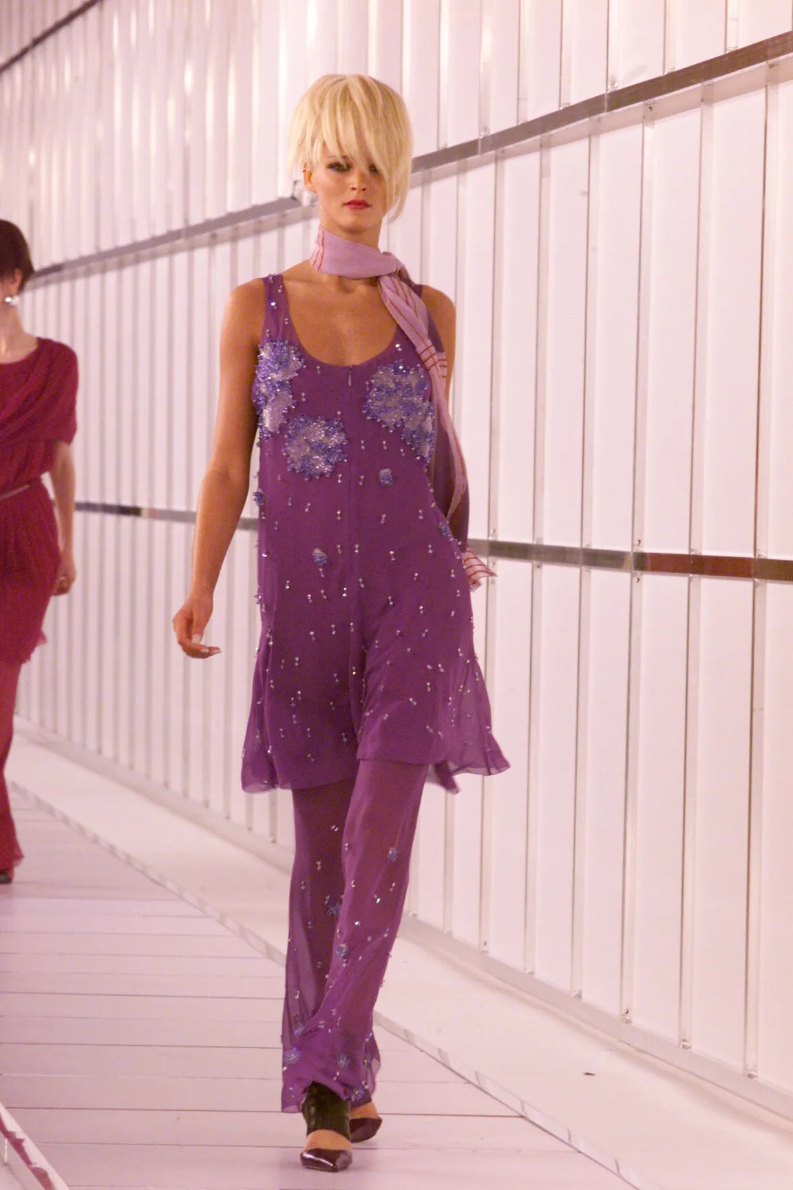 Vintage 2000 F/W Crystal Jumpsuit Tunic Set runway @RECESS LA