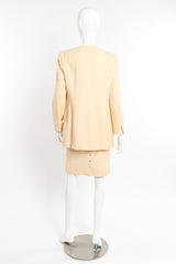 Chanel Knit Bouclé Jacket and Skirt Set back on mannequin @recessla