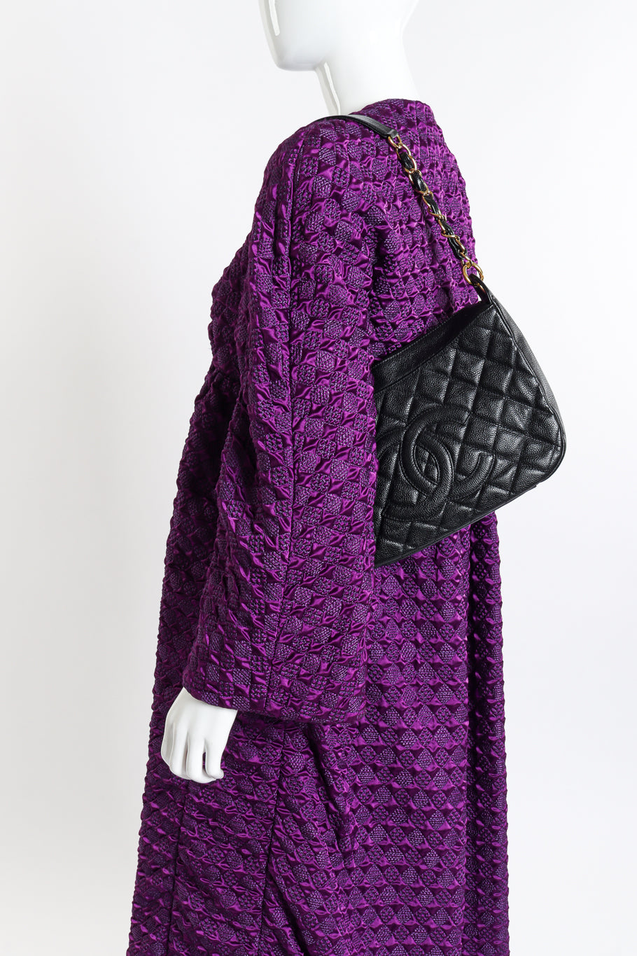 Chanel Quilted CC Shoulder Bag on mannequin @recess la