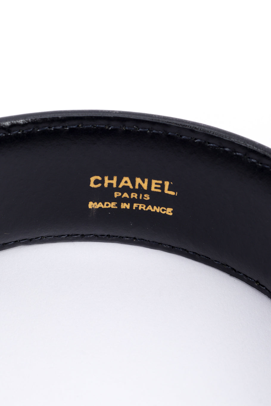 Chanel Gripoix Medallion Leather Belt signature closeup @recessla 