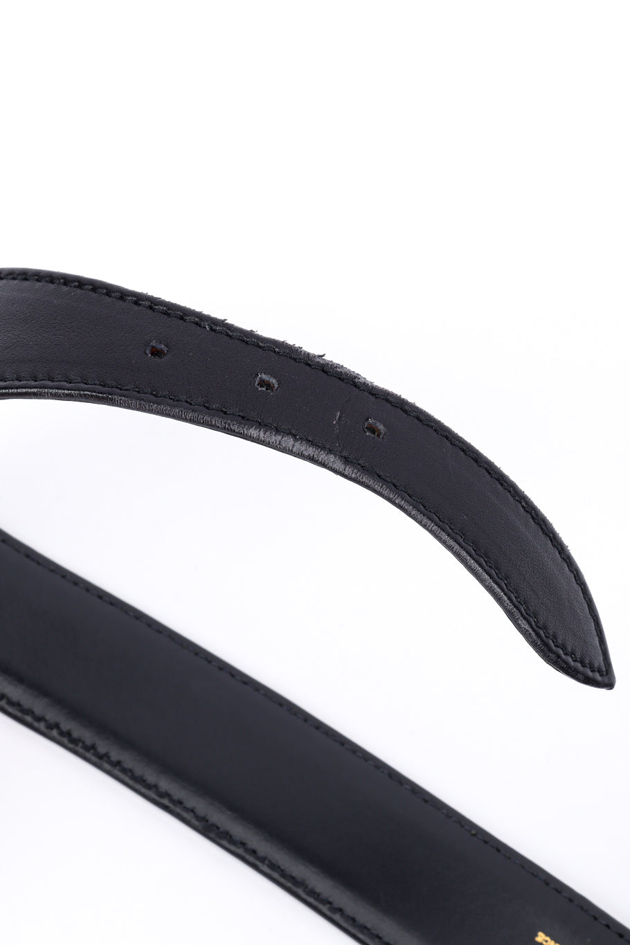 Chanel Gripoix Medallion Leather Belt scuffed leather @recessla