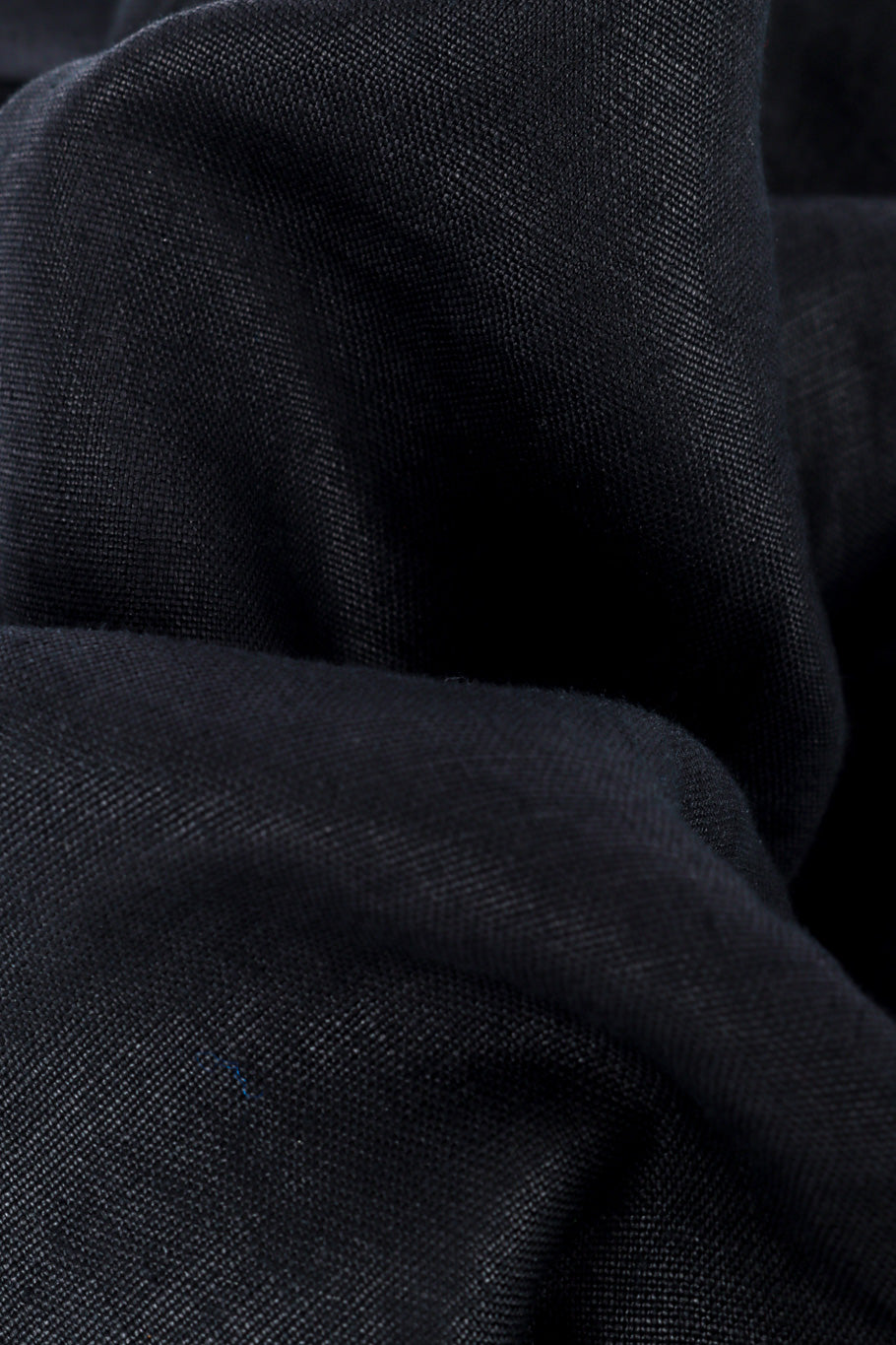 Vintage Chanel CC Button Linen Shirt fabric closeup @recessla