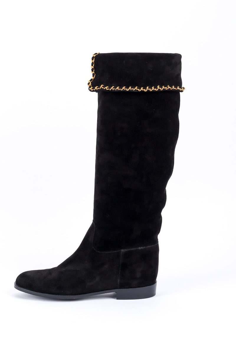 Chanel High Boots  Boots, Chanel boots, Gold boots