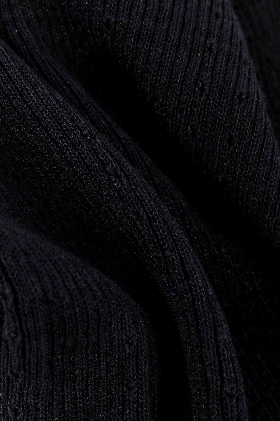 Chanel Logo Knit Tank Top fabric closeup @Recessla