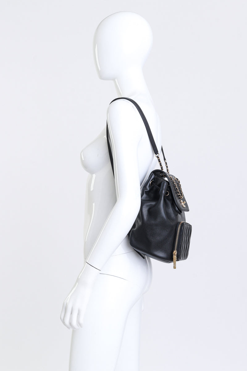 Business Affinity backpack by Chanel on mannequin @ Recess LA