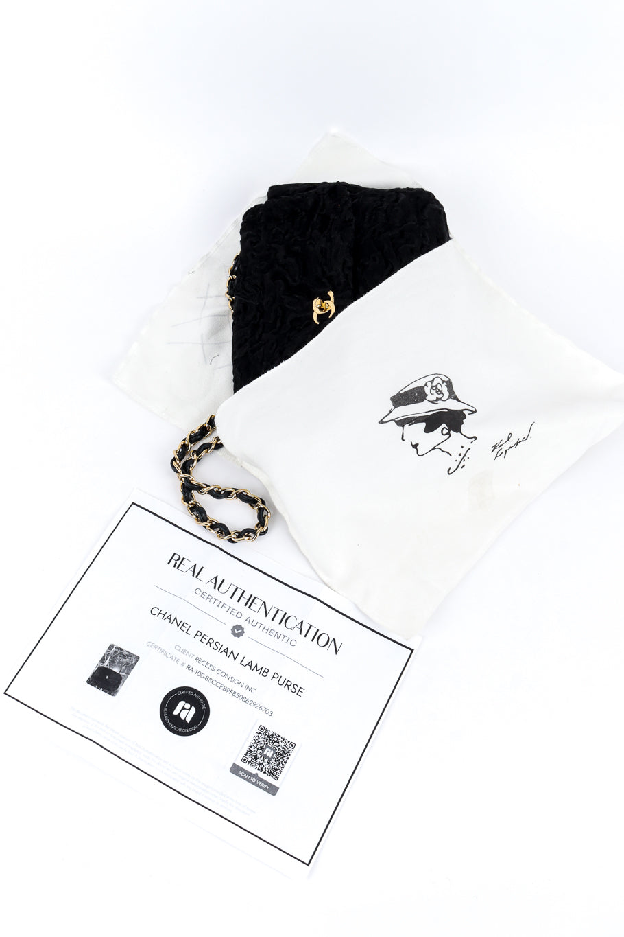 Chanel Persian Lamb Shoulder Bag with dust bag and certificate @recess la