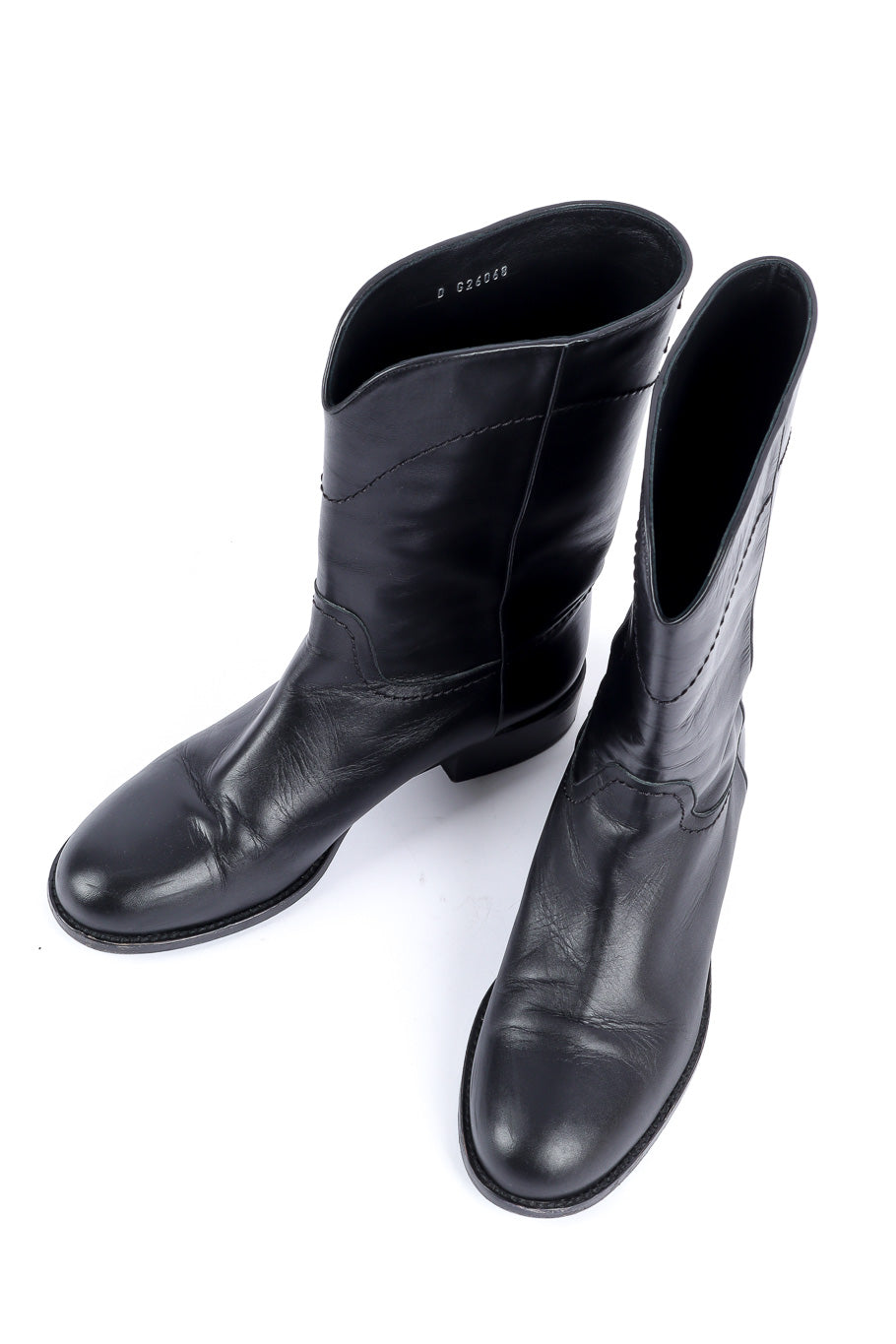 Chanel interlocking CC mid-calf boots product shot @recessla
