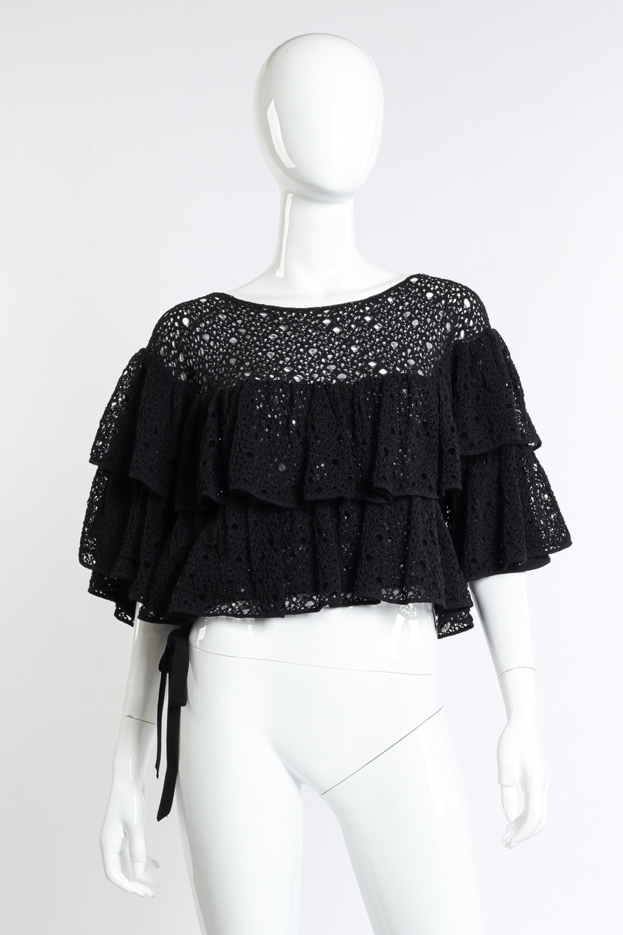 Chanel 2012P Asymmetrical Ruffle Top on mannequin @RECESS LA