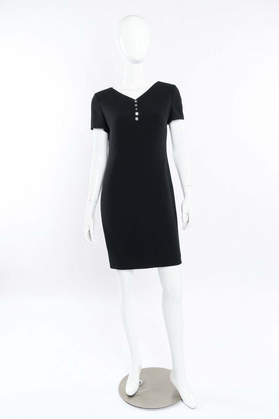 Sheath dress by Chanel Boutique on mannequin front @recessla