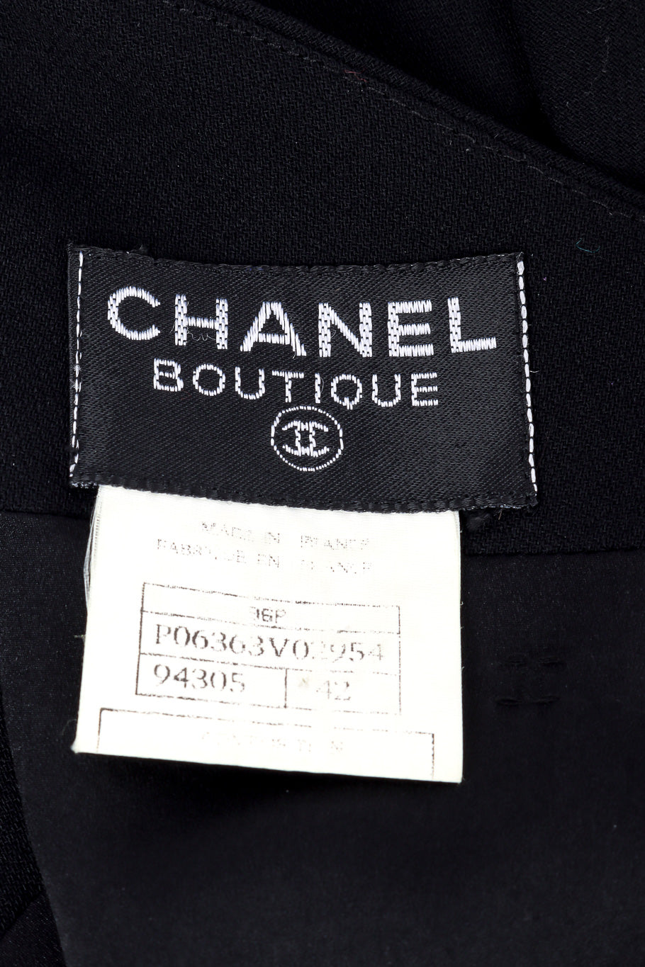 Sheath dress by Chanel Boutique flat lay label @recessla