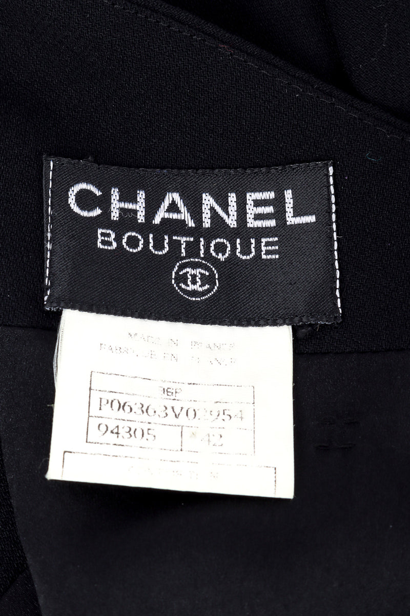 Vintage Chanel Wool Logo Button Mini Dress – Recess
