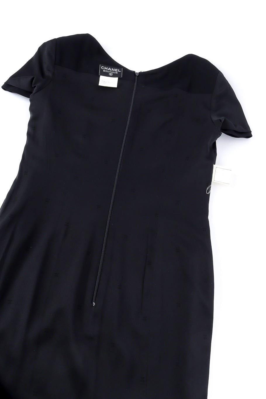Sheath dress by Chanel Boutique flat lay inside out @recessla