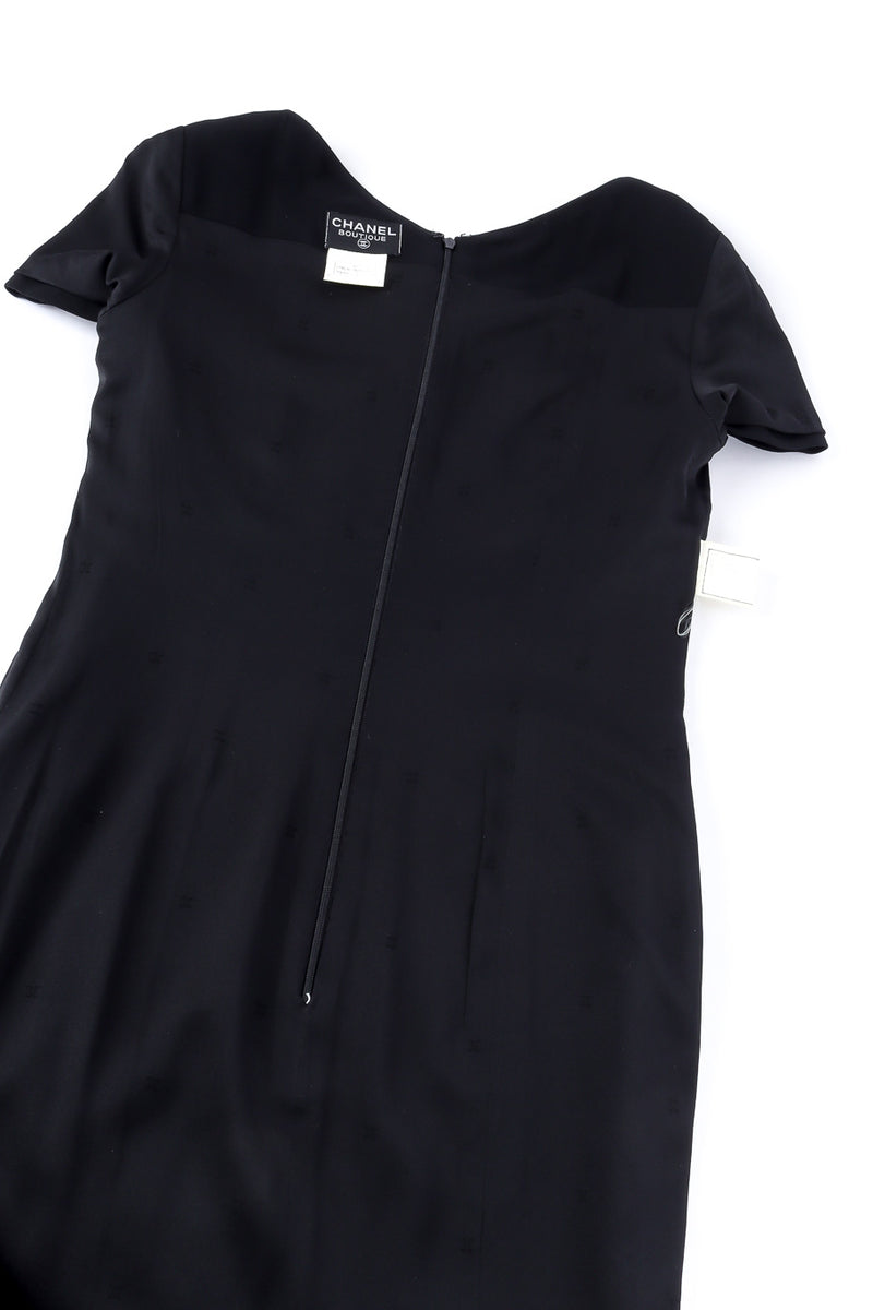 Chanel - Black Textured Sleeveless Drop Waist Dress Sz 4 – Current
