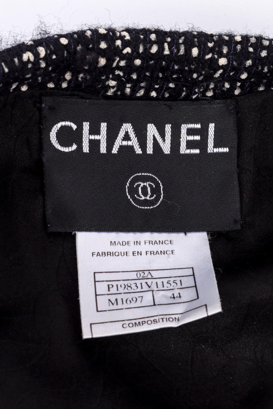 2002 F/W Bouclé Tweed Jacket & Skirt Set by Chanel skirt label @recessla