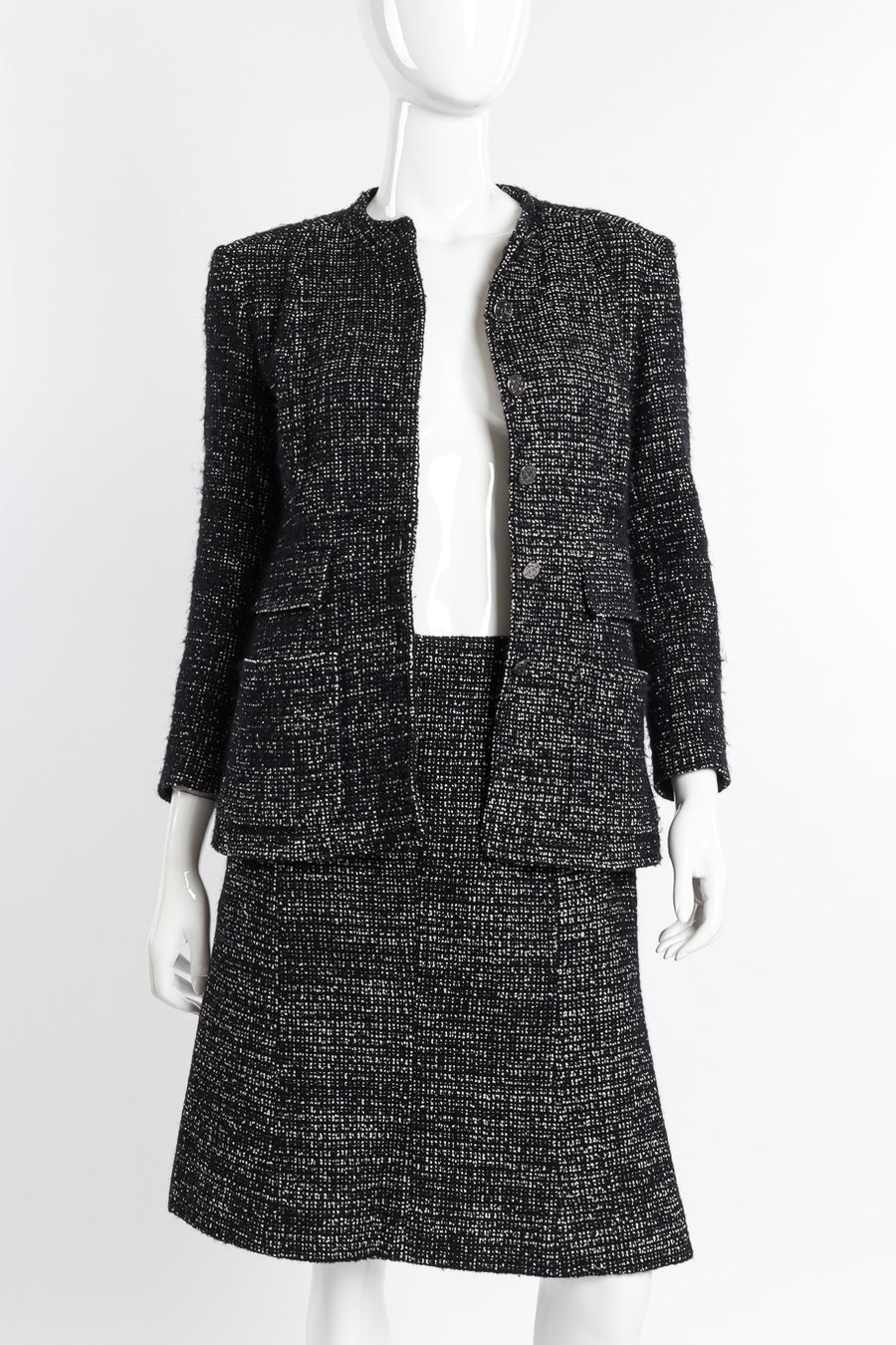 ジャケット・アウター block pattern tweed jacket Ming Wang Tweed Knit Check Jacket | Saks Fifth Avenue