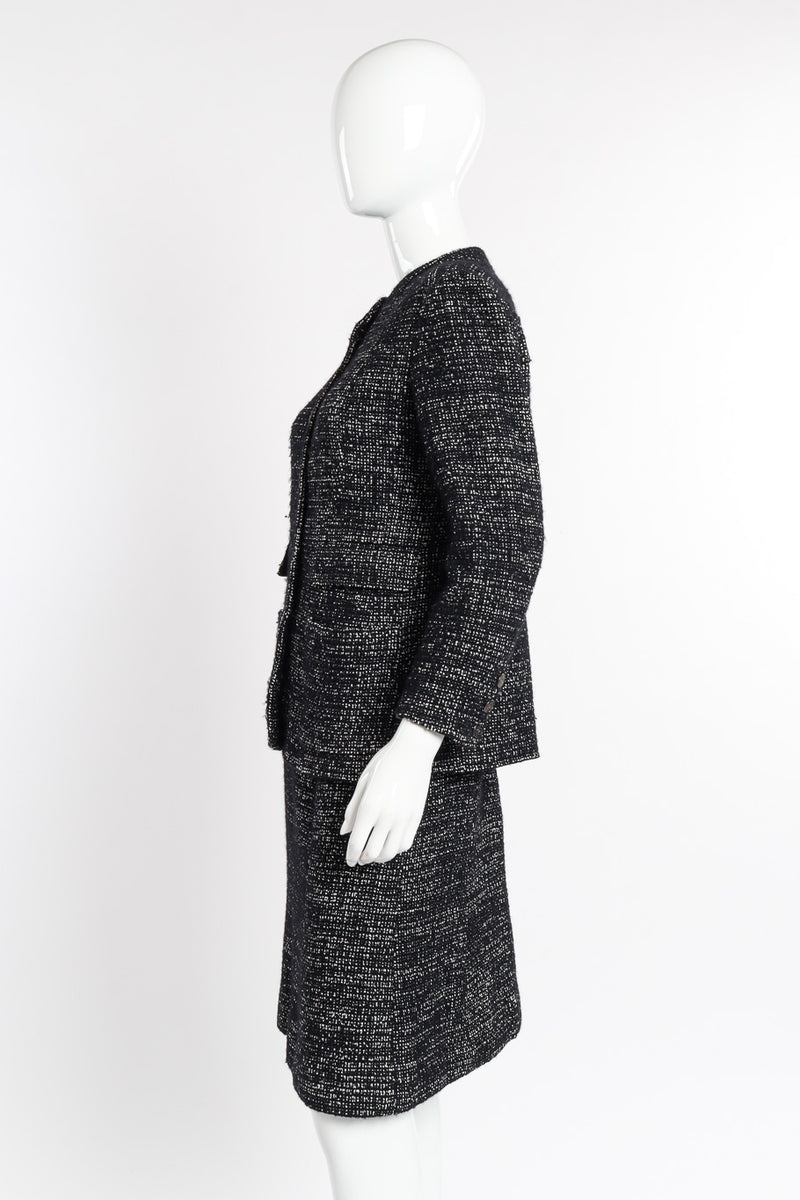 Chanel 2002 F/W Bouclé Tweed Jacket & Skirt Set – Recess