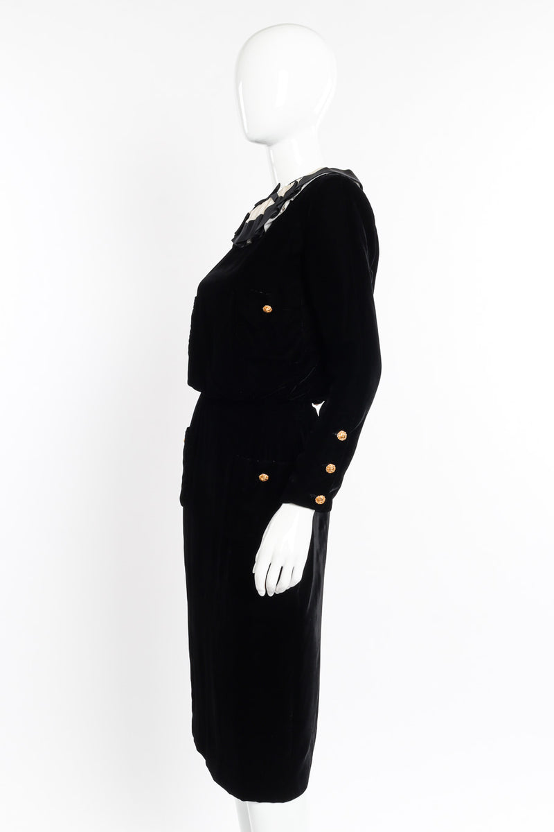 Vintage Chanel Velvet Ruffle Dress – Recess Vintage Chanel Velvet Ruffle Dress – Recess