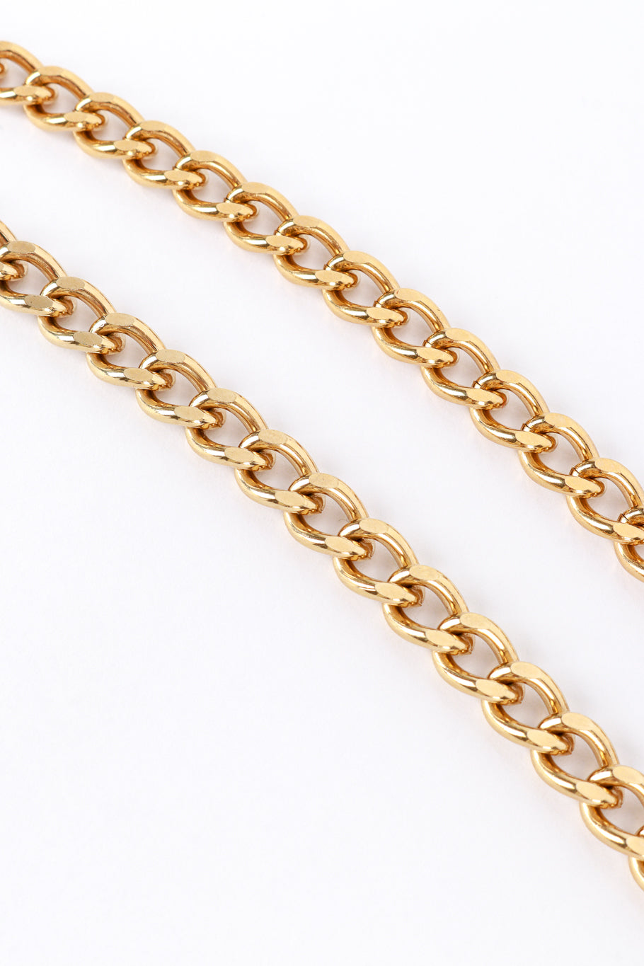 Vintage Chanel Coco Tag Pendant Necklace chain closeup @recess la