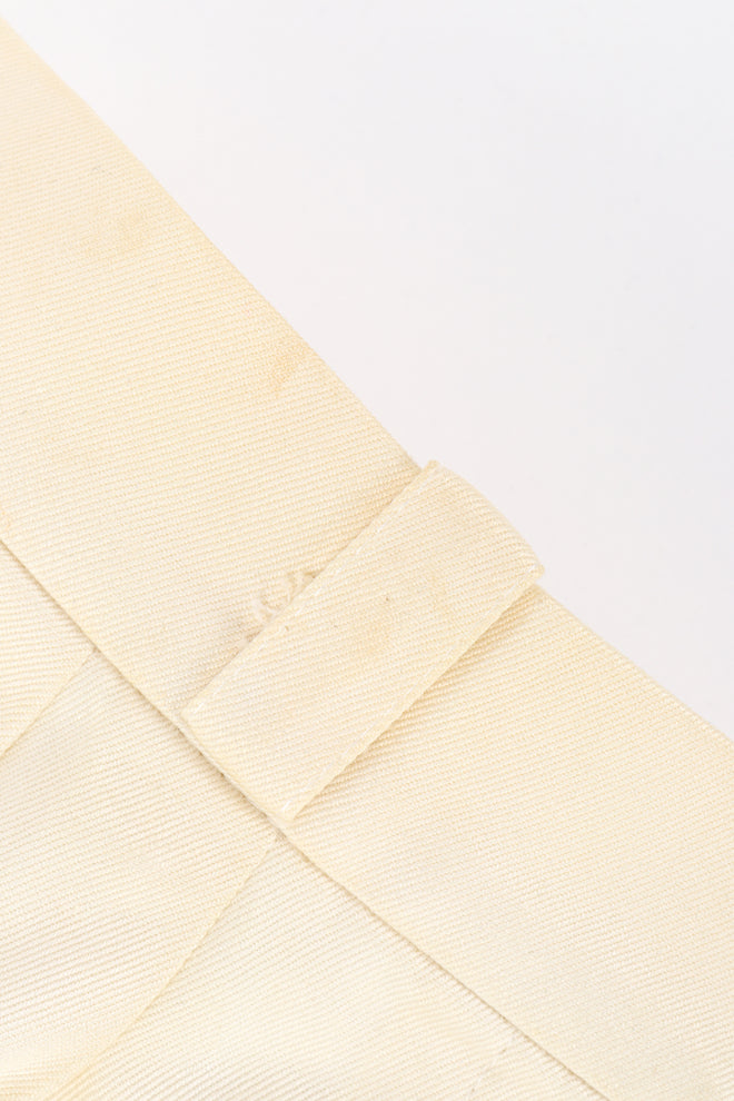 Vintage Chanel Wide Leg Pant front stain closeup @recess la