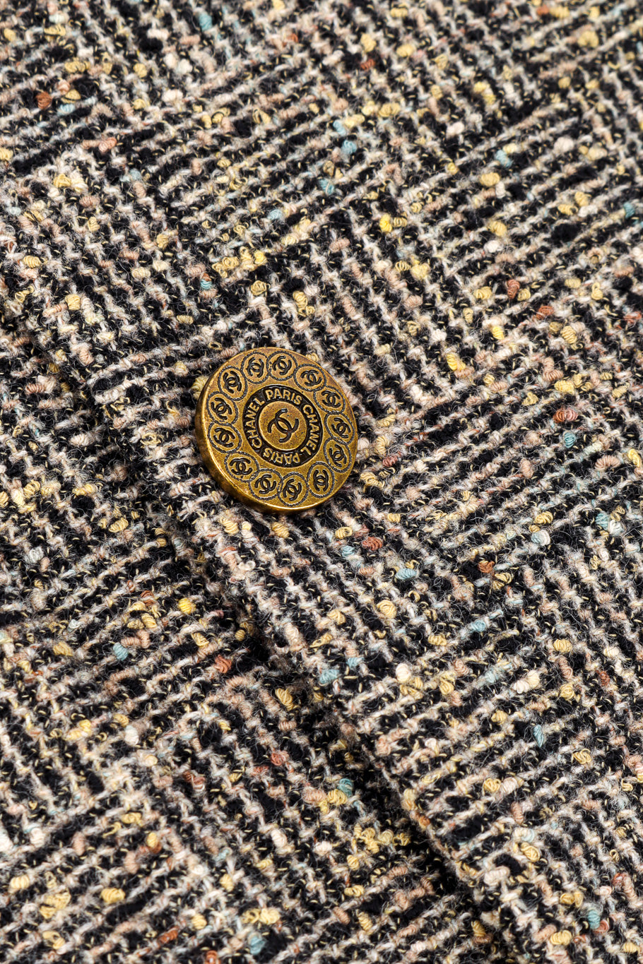 1997 A/W Bouclé Tweed Suit Set jacket button @recessla