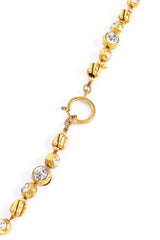 Vintage Chanel String Beaded Crystal Sautoir Necklace clasp detail @recess la