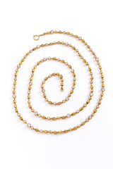 Vintage Chanel String Beaded Crystal Sautoir Necklace spiraled @recess la