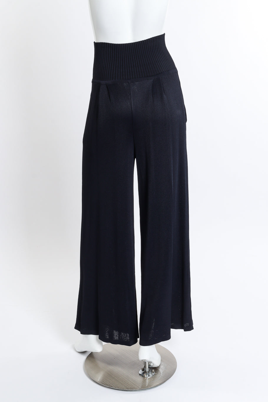 Vintage Chanel High Waist Knit Pant back on mannequin @recess la