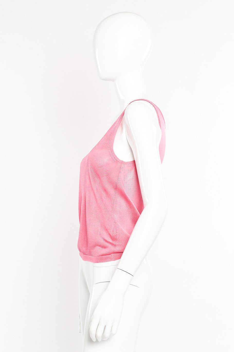 Cardigan and tank top set by Chanel on mannequin tank only side @recessla