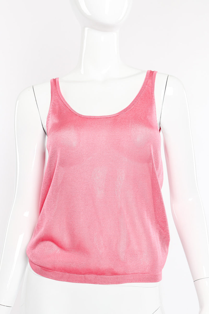 chanel pink tank top