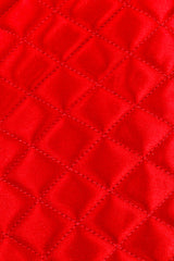 Chanel Quilted Satin Half Moon Clutch  quilted fabric closeup @recess la