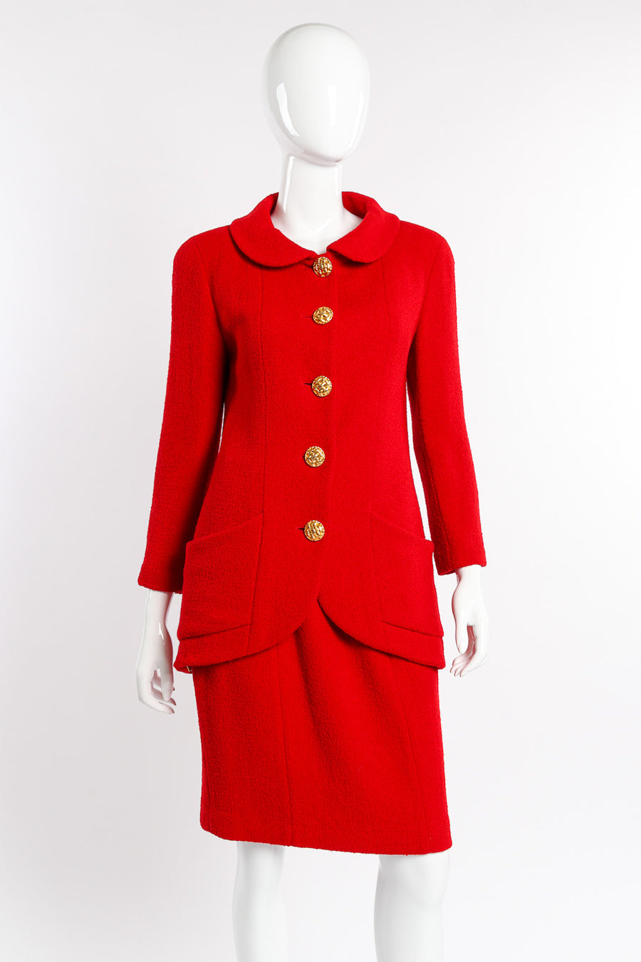 CHANELスカート Vintage Chanel 1992 F/W Bouclé Jacket Skirt Set – Recess
