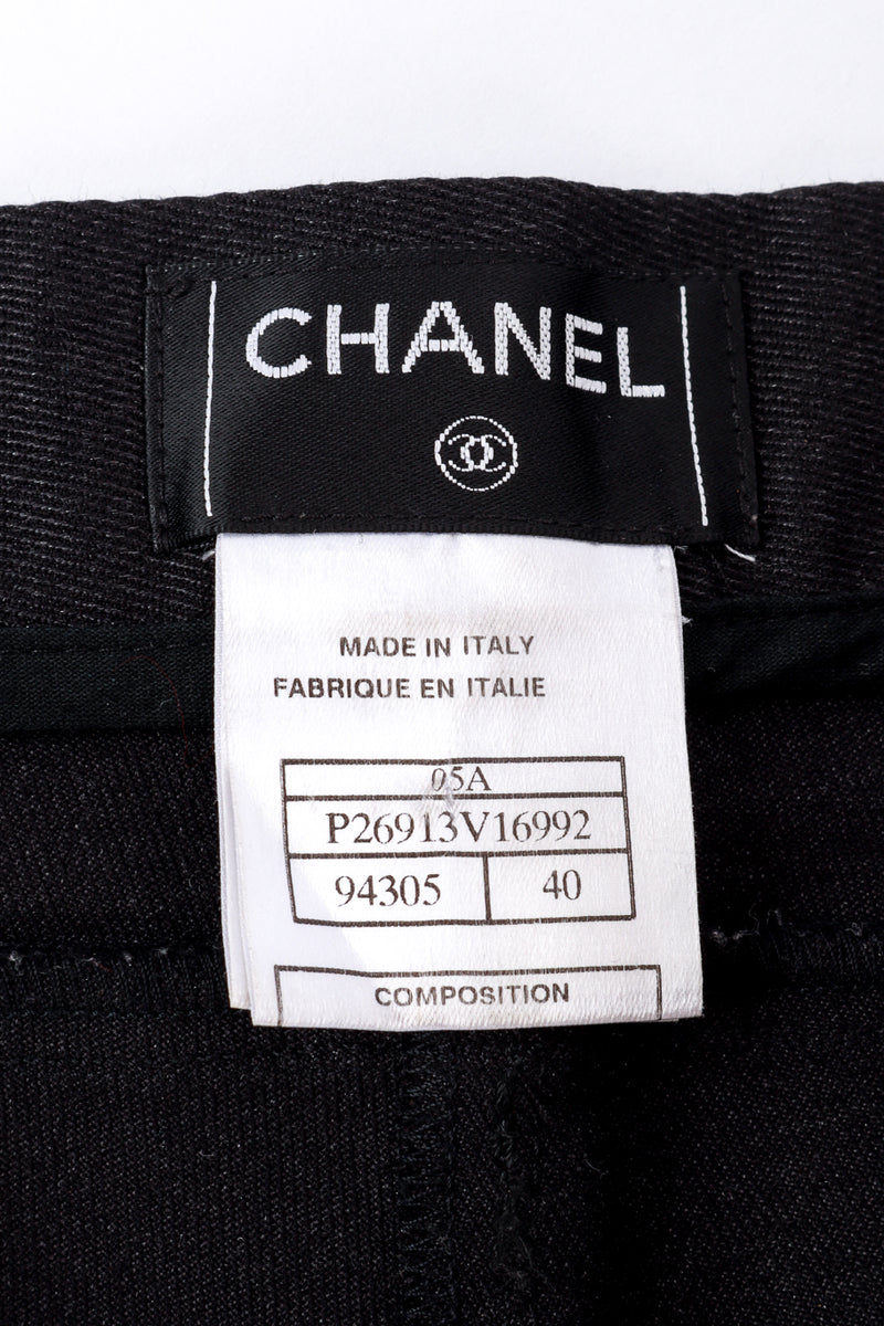 Chanel 2005 F/W Silk Bow Jeans label @RECESS LA