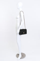 Chanel Sequin Flap Bag on mannequin @recess la