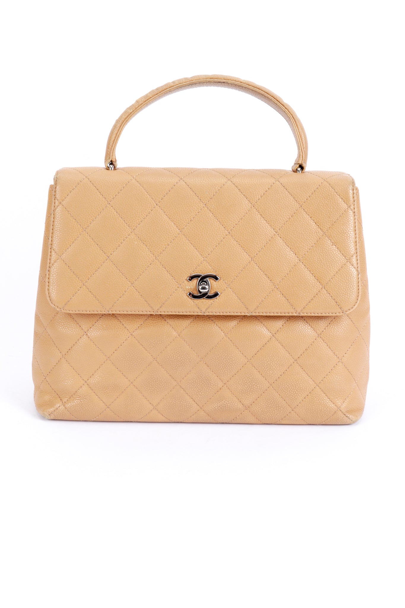 Chanel Caviar Leather Kelly Handbag front @recess la