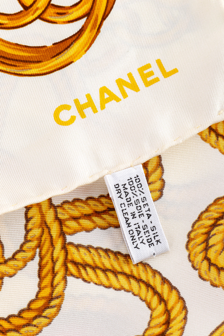Camellia Chain Scarf label detail @RECESS LA