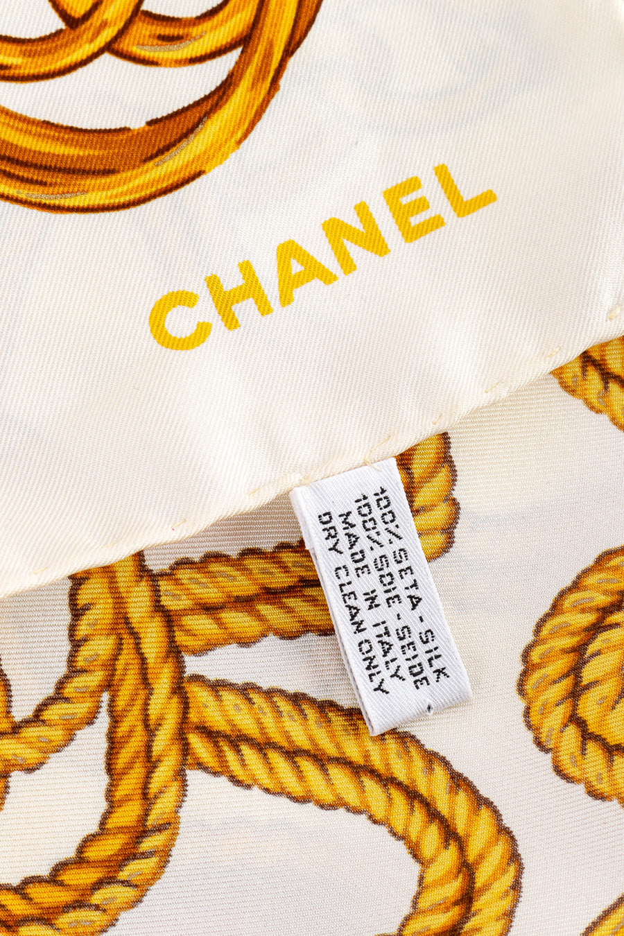 Chanel Clover Chain Silk Scarf – Recess