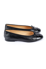 Chanel Cap Toe Leather Ballet Flats II side @RECESS LA