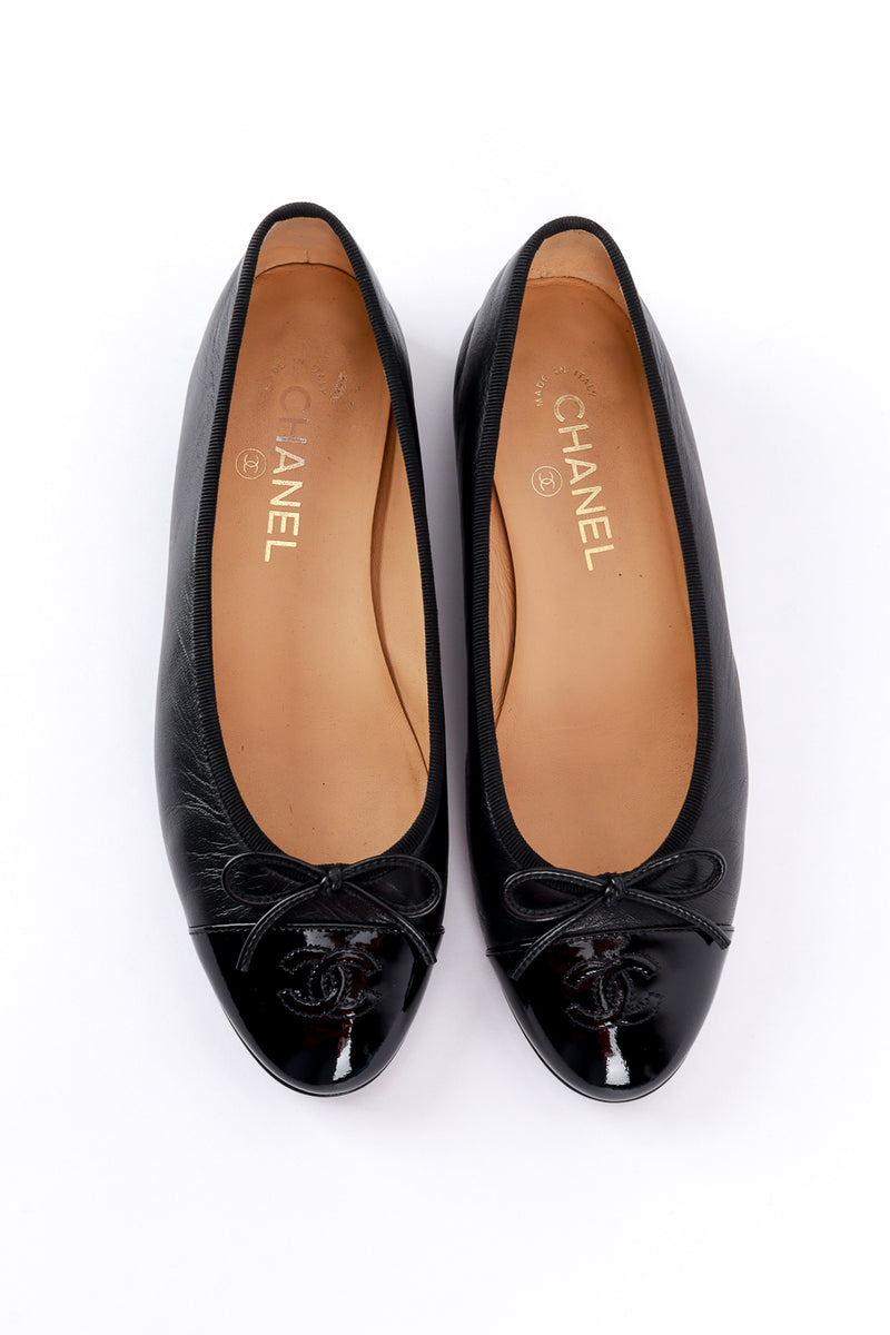 Chanel Cap Toe Leather Ballet Flats II above @RECESS LA