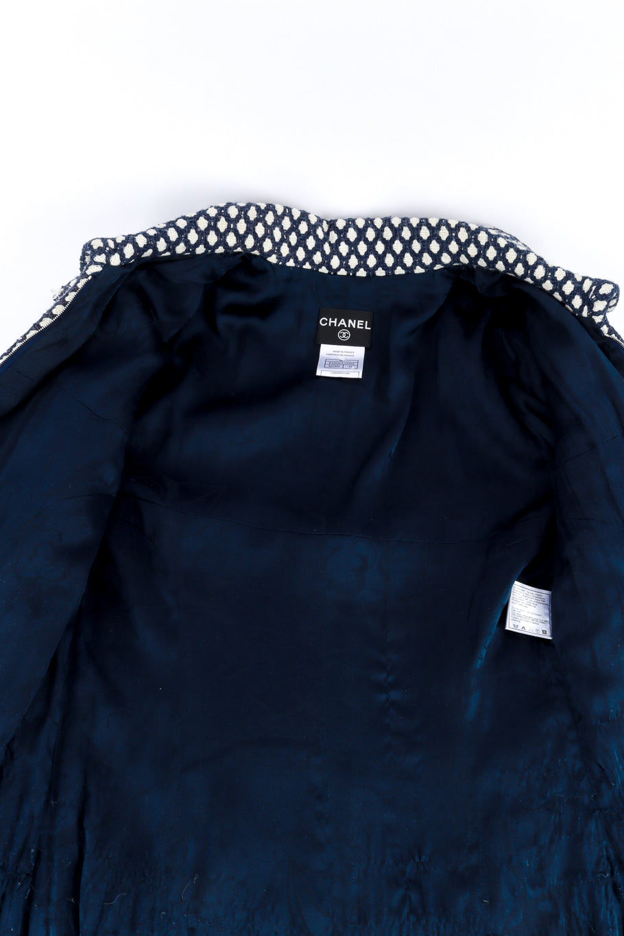 Chanel 2008P Boucle Long Jacket lining detail @RECESS LA