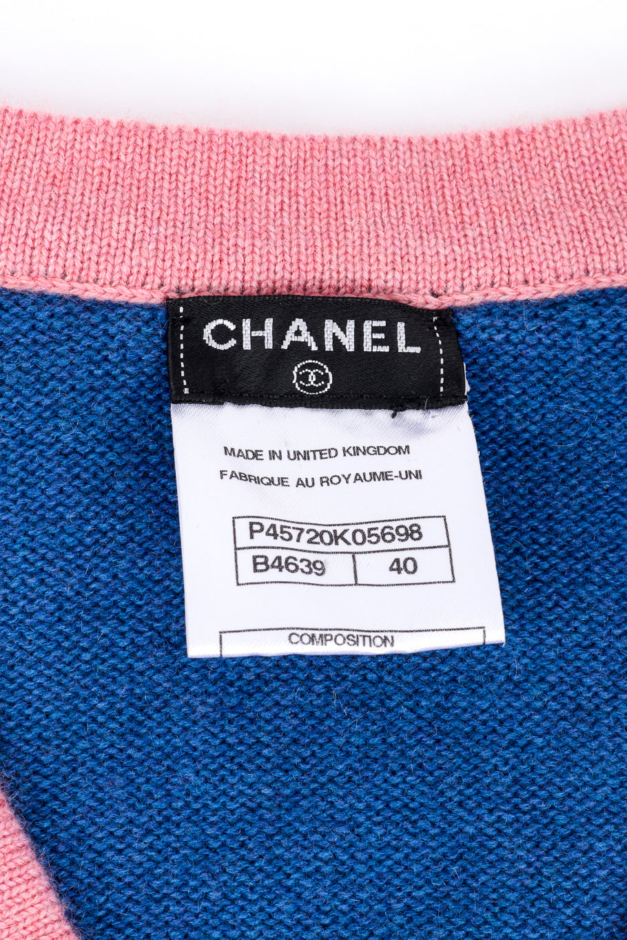 Chanel Cashmere Sweater signature label @recess la